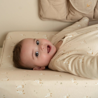 LITTLE DUTCH. Κάλυμμα μαξιλαριού αλλαξιέρας Little Goose (μπεζ)