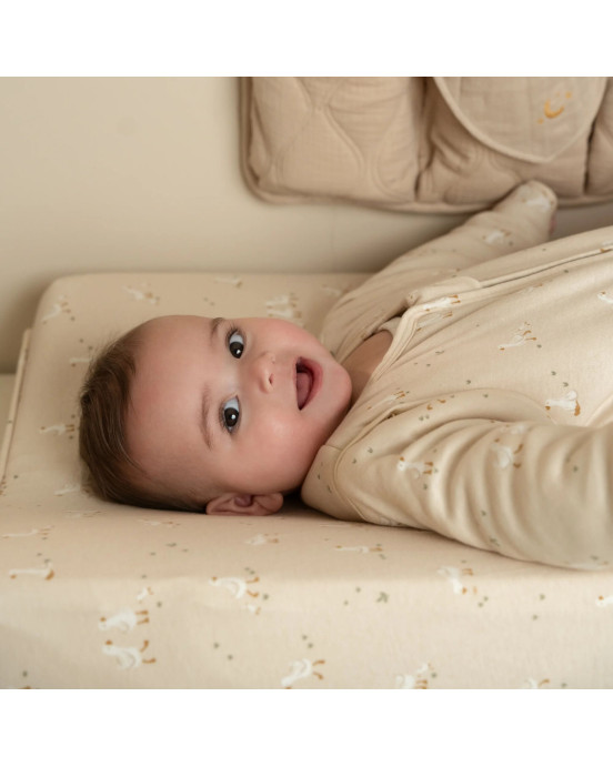 LITTLE DUTCH. Κάλυμμα μαξιλαριού αλλαξιέρας Little Goose (μπεζ)