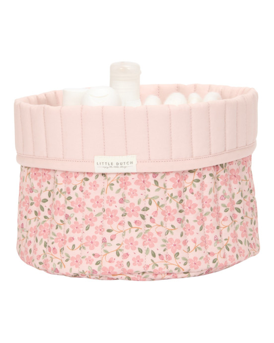 LITTLE DUTCH. Καλάθι αλλαξιέρας καπιτονέ μικρό Fairy Floral (δύο όψεων)