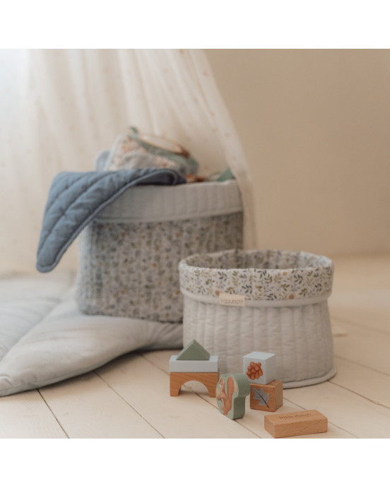 LITTLE DUTCH. Καλάθι αλλαξιέρας καπιτονέ μεγάλο Forest Adventure (δύο όψεων)