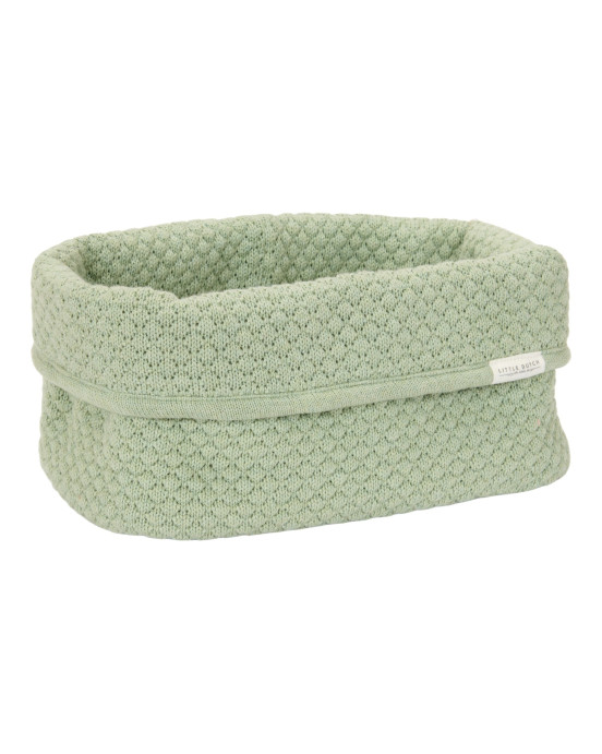 LITTLE DUTCH. Καλάθι αλλαξιέρας πλεκτό μεγάλο Pure Sage