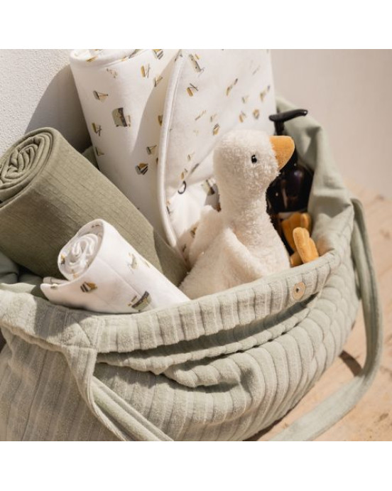 LITTLE DUTCH. Τσάντα μητρότητας Jacquard Terry (πράσινο)