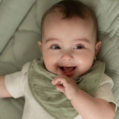 LITTLE DUTCH. Σετ 2 σαλιάρες-μπαντάνες Pure Sage