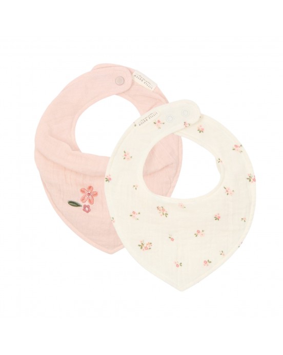 LITTLE DUTCH. Σετ 2 σαλιάρες-μπαντάνες από μουσελίνα Fairy Blossom & Blossom LITTLE DUTCH. Σετ 2 σαλιάρες-μπαντάνες από μουσελίνα Fairy Blossom & Blossom