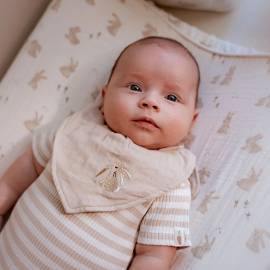 LITTLE DUTCH. Σετ 2 σαλιάρες-μπαντάνες Baby Bunny