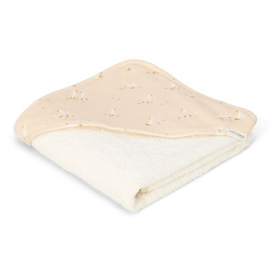 LITTLE DUTCH. Μπουρνουζοπετσέτα Little Goose 75x75 (εκρού)