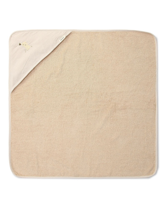 LITTLE DUTCH. Μπουρνουζοπετσέτα με κέντημα Baby Bunny 75x75