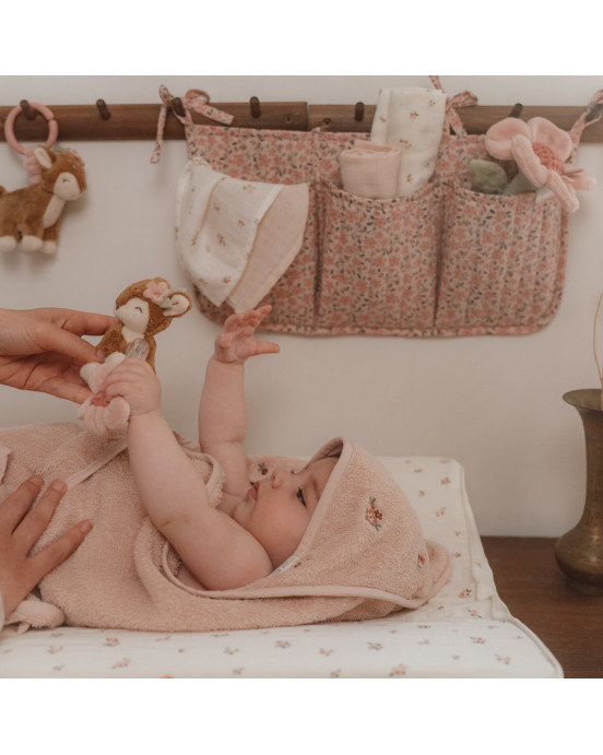 LITTLE DUTCH. Μπουρνουζοπετσέτα με κέντημα Blossom 100x100