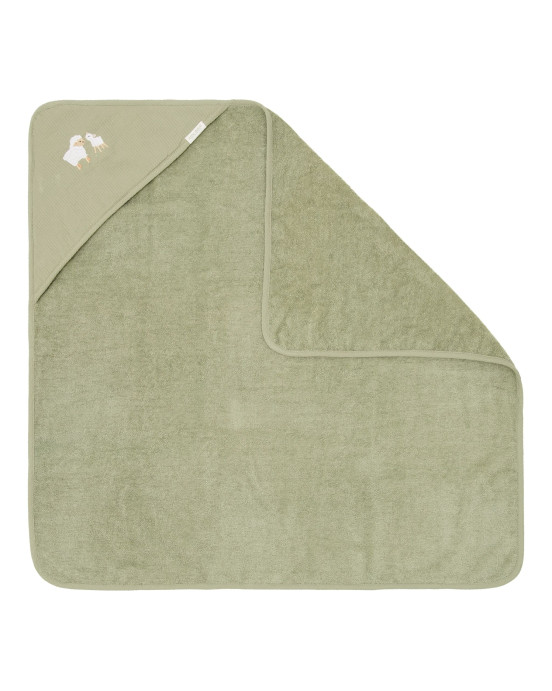 LITTLE DUTCH. Μπουρνουζοπετσέτα με κέντημα Little Farm 100x100