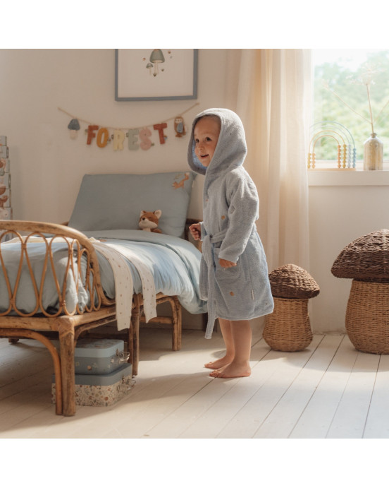 LITTLE DUTCH. Μπουρνούζι με κέντημα Blue - No 86/92