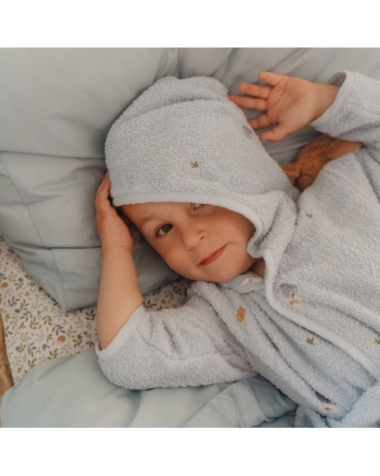 LITTLE DUTCH. Μπουρνούζι με κέντημα Blue - No 86/92