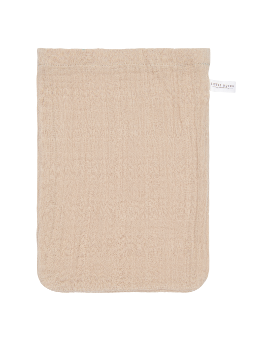 LITTLE DUTCH. Σετ 2 πανάκια μπάνιου από μουσελίνα Baby Bunny / Beige