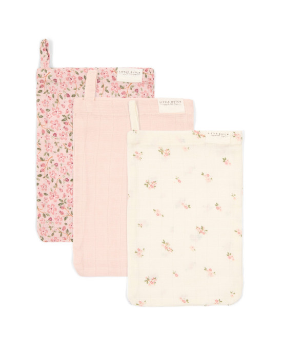 LITTLE DUTCH. Σετ 3 πανάκια μπάνιου από μουσελίνα Fairy Garden