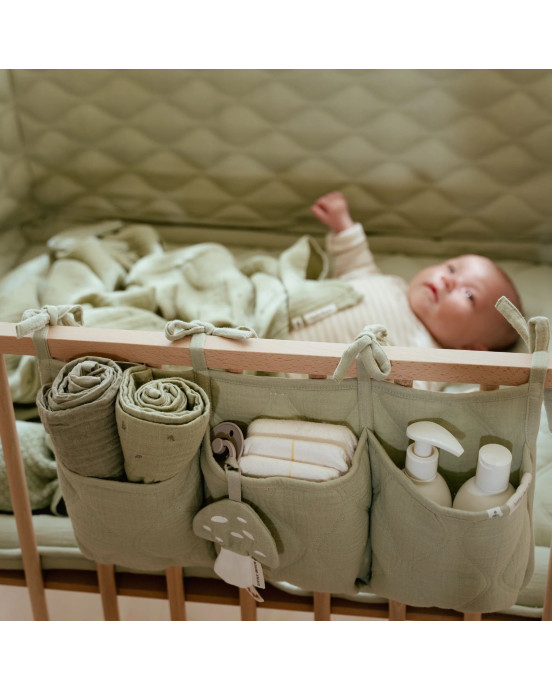 LITTLE DUTCH. Σετ 2 πανάκια αγκαλιάς από μουσελίνα Pure Sage 70x70