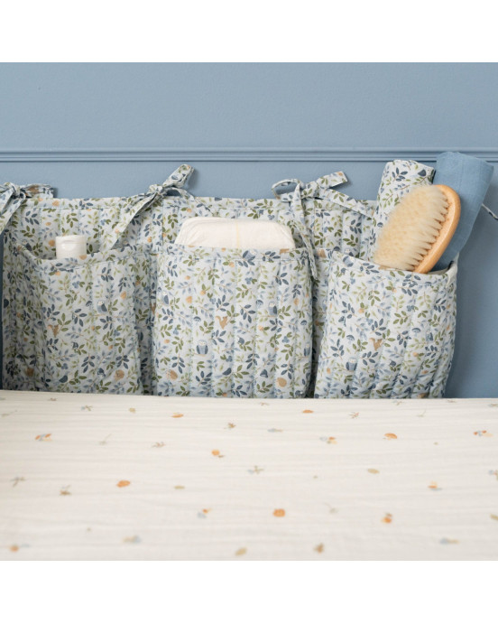 LITTLE DUTCH. Σετ 2 πανάκια αγκαλιάς από μουσελίνα Forest Adventure / Denim Blue 70x70