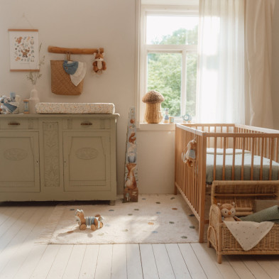 LITTLE DUTCH. Σετ 2 πανάκια αγκαλιάς από μουσελίνα Forest Treasures / Sage 70x70