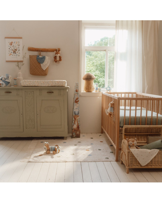 LITTLE DUTCH. Σετ 2 πανάκια αγκαλιάς από μουσελίνα Forest Treasures / Sage 70x70