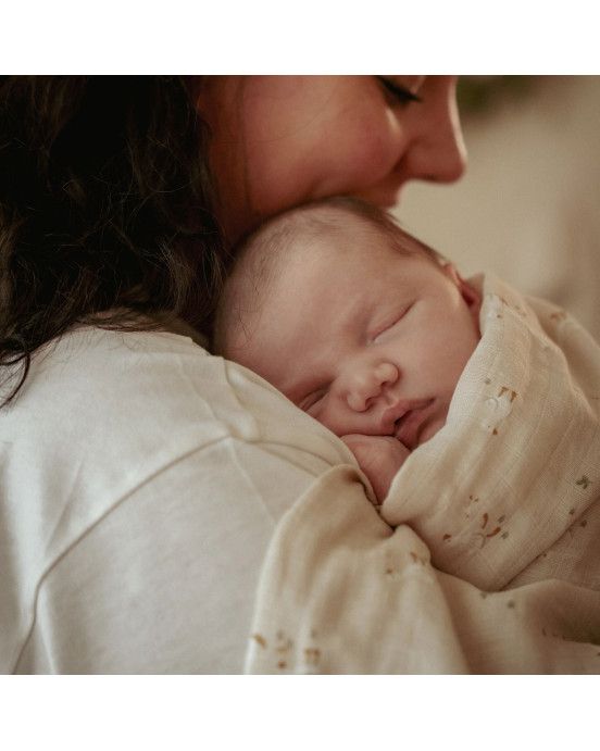 LITTLE DUTCH. Πανάκι αγκαλιάς - ύπνου από μουσελίνα Little Goose 120x120