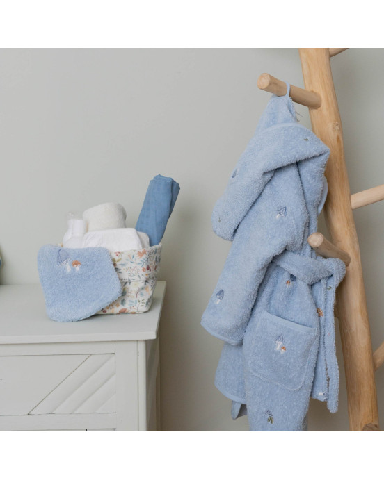 LITTLE DUTCH. Σετ 2 πανάκια μπάνιου με κέντημα Forest Friends