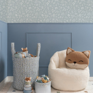 LITTLE DUTCH. Ταπετσαρία τοίχου Forest Wonders Denim Blue