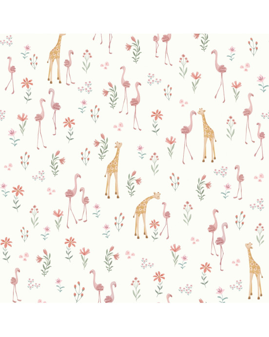 LITTLE DUTCH. Φωτο-ταπετσαρία τοίχου Blooming Safari