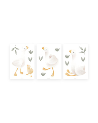 LITTLE DUTCH. Σετ 3 αυτοκόλλητα τοίχου Little Goose