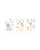 LITTLE DUTCH. Σετ 3 αυτοκόλλητα τοίχου Blooming Safari