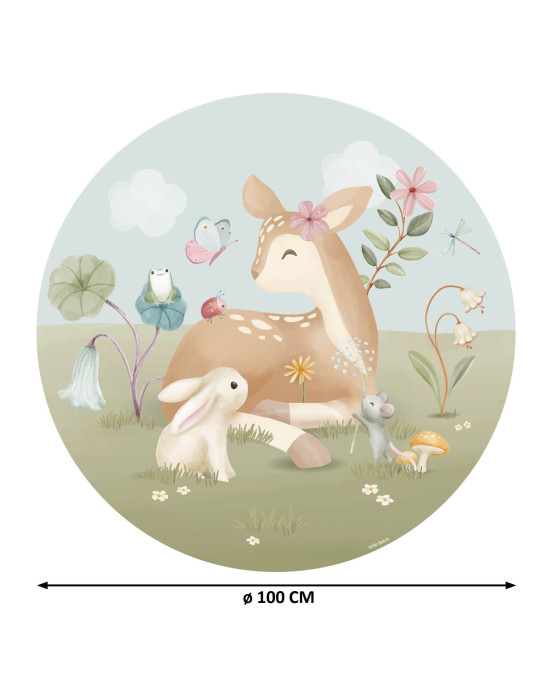 LITTLE DUTCH. Ταπετσαρία τοίχου στρογγυλή Fairy Garden