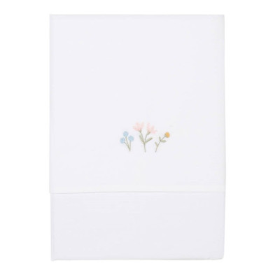 LITTLE DUTCH. Σεντόνι με κέντημα Flowers & Butterflies 110x140