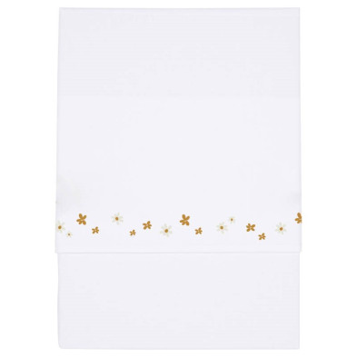 LITTLE DUTCH. Σεντόνι με κέντημα Little Pink Flowers 110x140