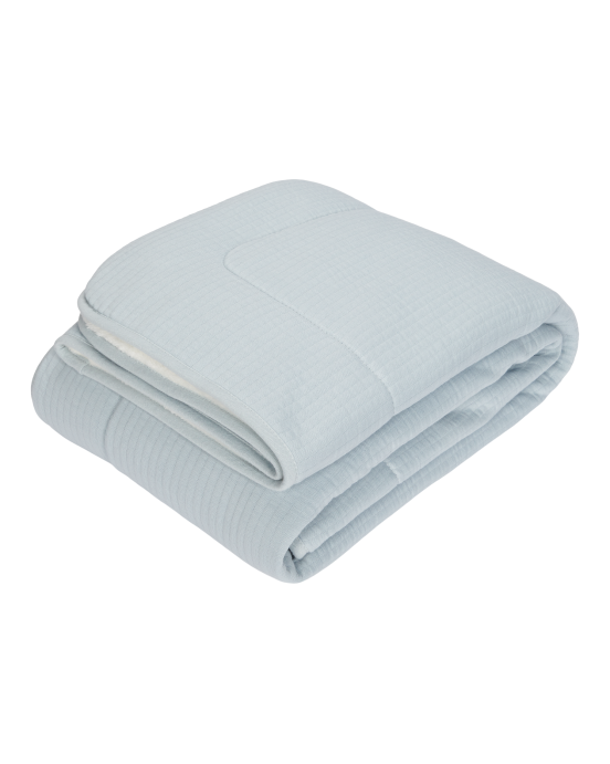 LITTLE DUTCH. Κουβέρτα Pure Soft Blue 70 x 100