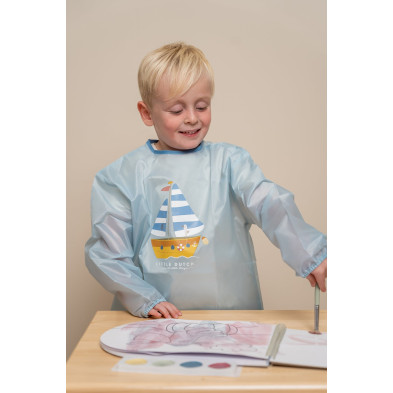 LITTLE DUTCH. Μπλουζάκι-ποδιά ζωγραφικής Sailors Bay