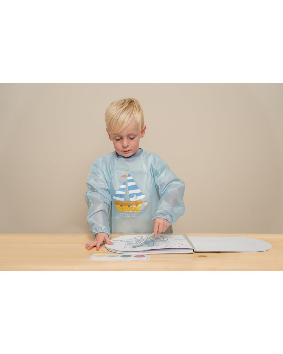 LITTLE DUTCH. Μπλουζάκι-ποδιά ζωγραφικής Sailors Bay