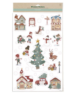 LITTLE DUTCH. Χριστουγεννιάτικα αυτοκόλλητα παραθύρου