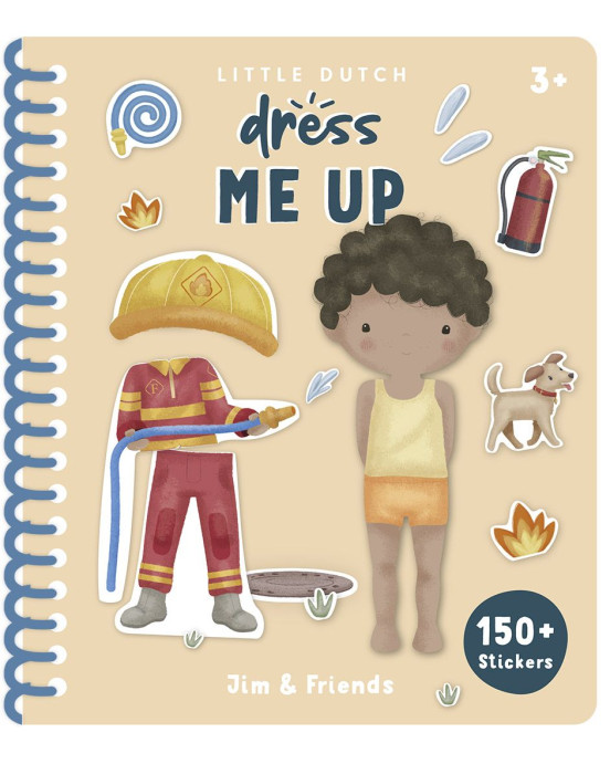 LITTLE DUTCH. Βιβλιαράκι Dress me up Jim & Friends