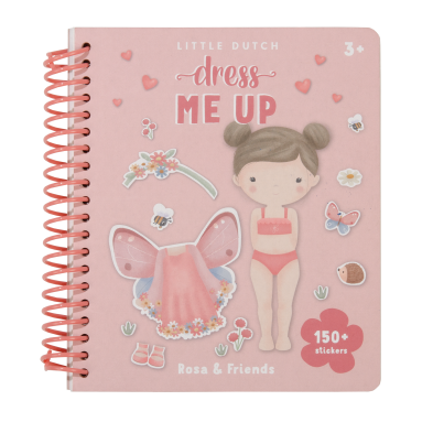 LITTLE DUTCH. Βιβλιαράκι Dress me up Rosa & Friends
