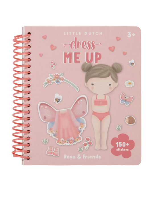 LITTLE DUTCH. Βιβλιαράκι Dress me up Rosa & Friends