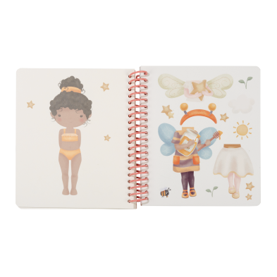 LITTLE DUTCH. Βιβλιαράκι Dress me up Rosa & Friends