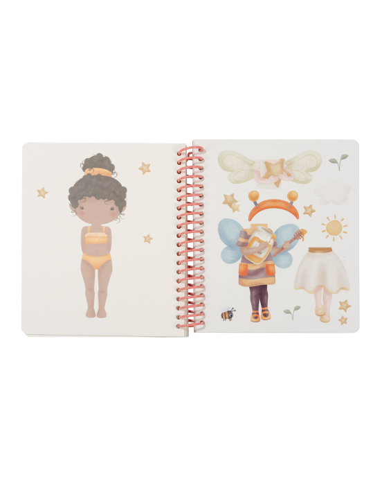 LITTLE DUTCH. Βιβλιαράκι Dress me up Rosa & Friends