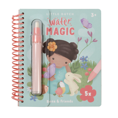 LITTLE DUTCH. Βιβλίο ζωγραφικής Water reveal Rosa & Friends