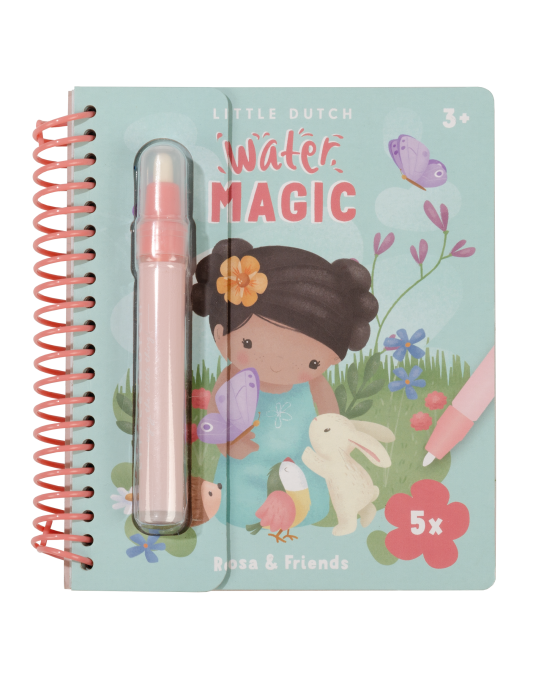 LITTLE DUTCH. Βιβλίο ζωγραφικής Water reveal Rosa & Friends