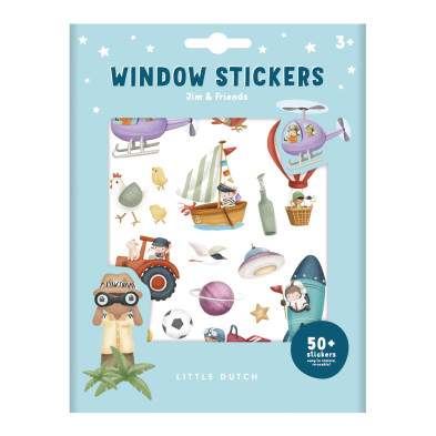 LITTLE DUTCH. Επαναχρησιμοποιούμενα αυτοκόλλητα Jim & Friends