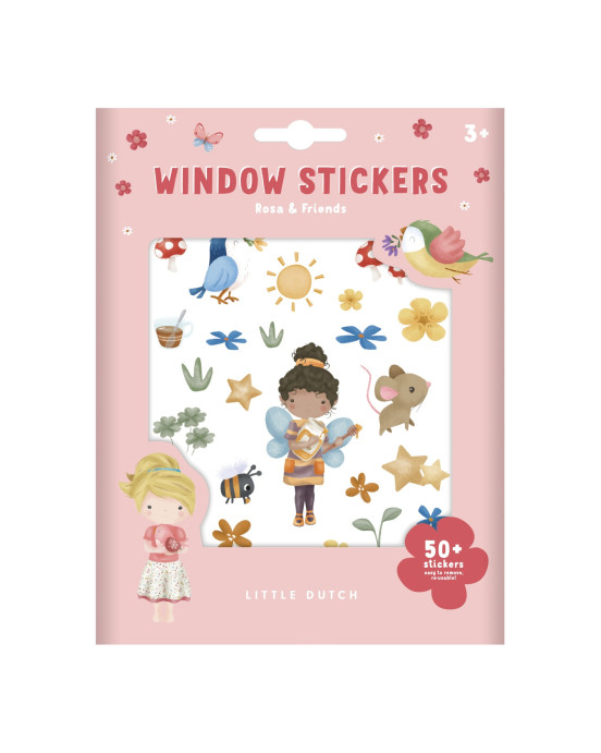 LITTLE DUTCH. Επαναχρησιμοποιούμενα αυτοκόλλητα Rosa & Friends