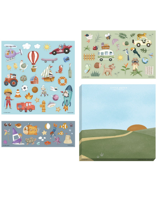 LITTLE DUTCH. Σετ με αυτοκόλλητα Jim & Friends