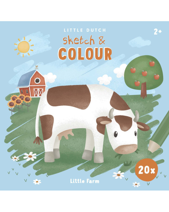 LITTLE DUTCH. Βιβλίο ζωγραφικής Little Farm