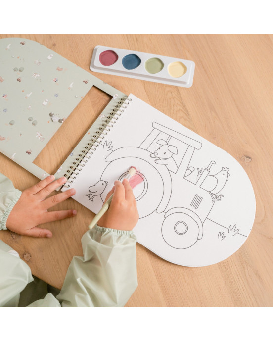 LITTLE DUTCH. Μπλοκ ζωγραφικής με νερομπογιες Little Farm