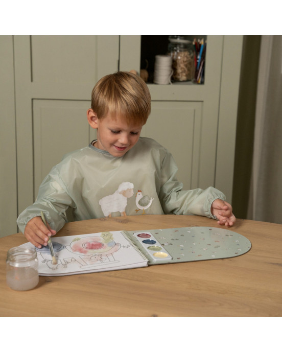 LITTLE DUTCH. Μπλουζάκι-Ποδιά ζωγραφικής Little Farm