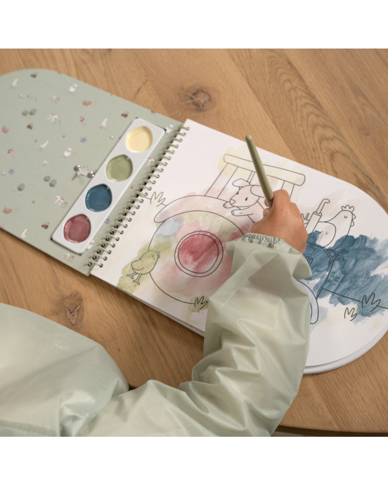 LITTLE DUTCH. Μπλουζάκι-Ποδιά ζωγραφικής Little Farm