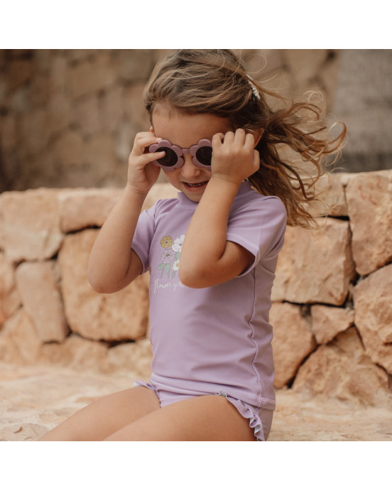 LITTLE DUTCH. Παιδικά γυαλιά ηλίου UV 400 Flower Mauve