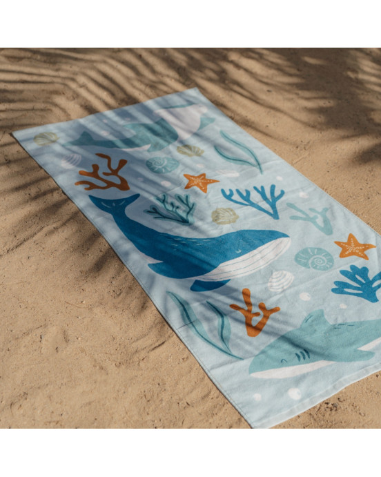 LITTLE DUTCH. Πετσέτα θαλάσσης Ocean Dreams Μπλε